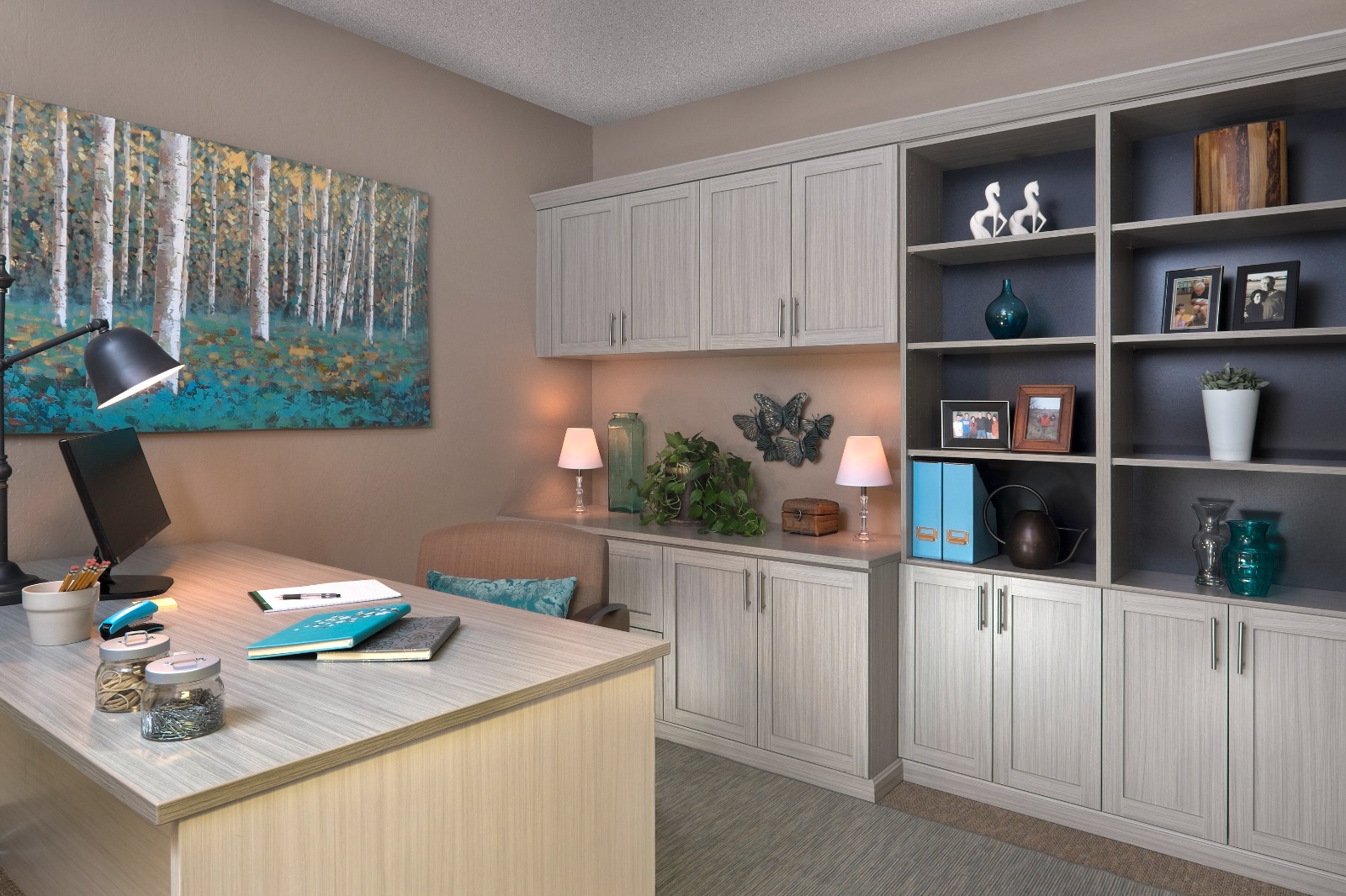 Benefits of custom built in office cabinets for your home office